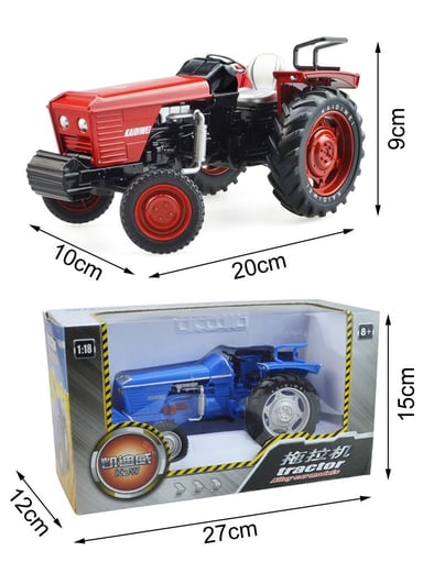 TRACTOR ESCALA KAIDIWEI AZUL 1:18 COLECCIÓN - 6