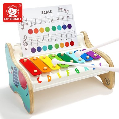 JUGUETE INTERACTIVO TOP BRIGHT 120407 ELEFANTE MUSICAL XILÓFONO MULTICOLOR - 1