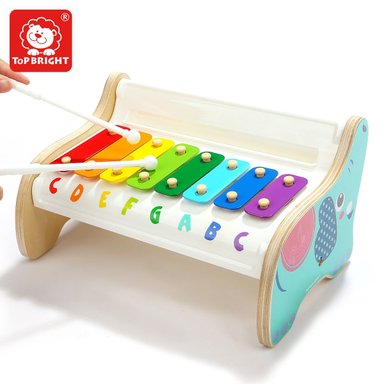 JUGUETE INTERACTIVO TOP BRIGHT 120407 ELEFANTE MUSICAL XILÓFONO MULTICOLOR - 4