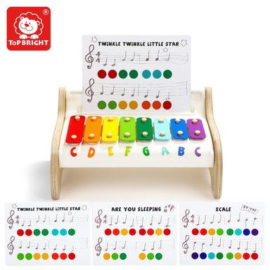 JUGUETE INTERACTIVO TOP BRIGHT 120407 ELEFANTE MUSICAL XILÓFONO MULTICOLOR - 5