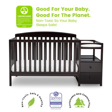 CUNA CONVERTIBLE DELTA CHILDREN 74804-207 MADERA CAFE Y MUDADOR ROYAL CHERRY - 9