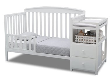 CUNA CONVERTIBLE DELTA CHILDREN 74804-100 MADERA BLANCO Y MUDADOR ROYAL - 6