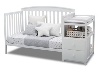 CUNA CONVERTIBLE DELTA CHILDREN 74804-100 MADERA BLANCO Y MUDADOR ROYAL - 7