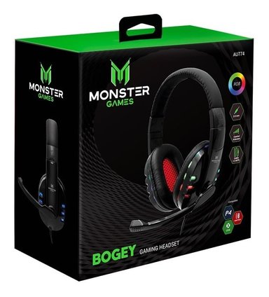 AUDÍFONOS MONSTER GAMES HEADSET AU774 BOGEY - 4