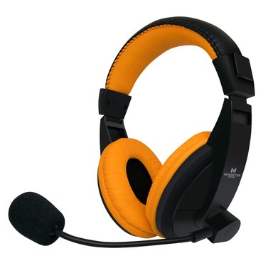 AUDÍFONOS GAMER MONSTER GAMES HEADSET 550RG LOUD NARANJO - 1