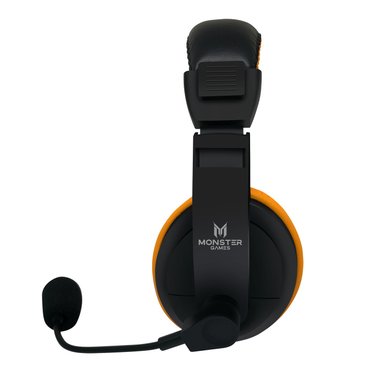 AUDÍFONOS GAMER MONSTER GAMES HEADSET 550RG LOUD NARANJO - 2