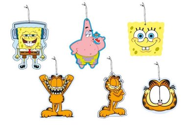 PACK 60 UNDS AROMATIZANTES DE AUTO NICKELODEON - 1