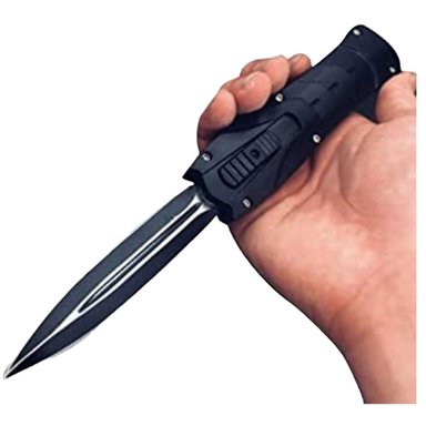 CUCHILLO INVENCIBLE NAVAJA AUTOMÁTICA RETRÁCTIL HORIZONTAL AK05 ACERO - 2