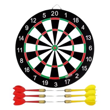 KIT TABLERO TIRO AL BLANCO REVERSIBLE + DARDOS DIANA AR53 - 5