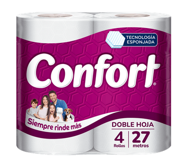 PAPEL HIGIÉNICO CONFORT 4 UN 27 MT - 2