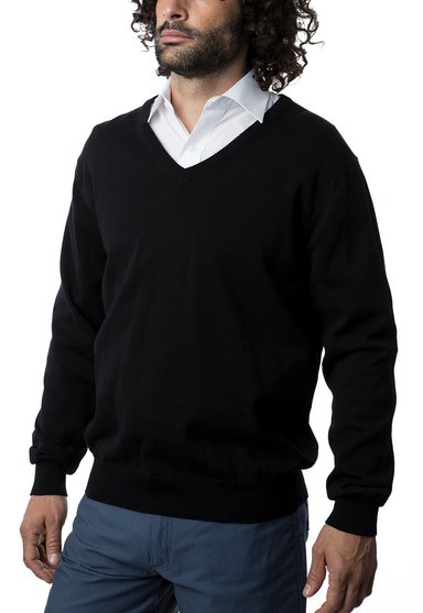 SWEATER CLÁSICO CUELLO V KOTTING - 1