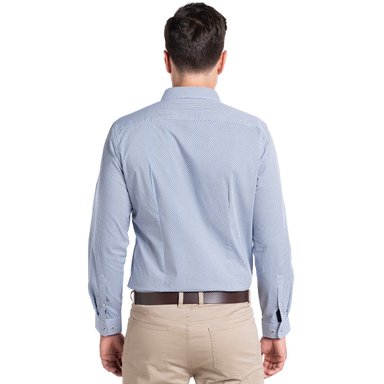 CAMISA TREVIRA ESTAMPADA SEVILLA | AZUL PETRÓLEO - 2