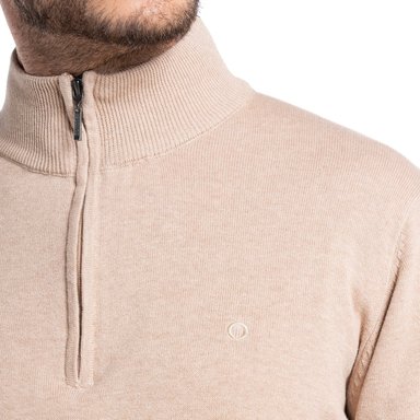 SWEATER HALF ZIPPER CASTELLÓN | BEIGE - 3