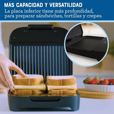 SANDWICHERA OSTER COMPACTA CON PLATOS HONDOS - 9