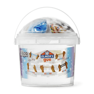 ELMER'S KIT SLIME GUE GLASSY CLEAR DELUXE BALDE 1.4L 5 TOPPINGS - 2
