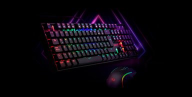 KIT GAMER UNIVERSAL REDRAGON TECLADO MECÁNICO MITRA + MOUSE GRIFFIN - 6