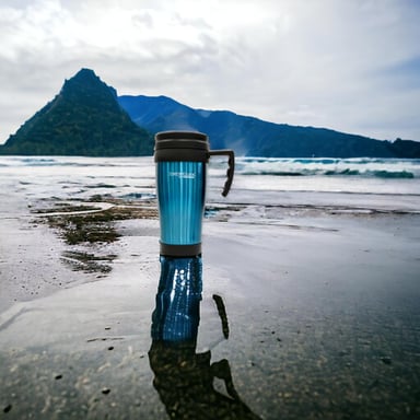 VASO TE RMICO DE ACERO INOXIDABLE MUG 420 ML THERMOS - VERDE - 2