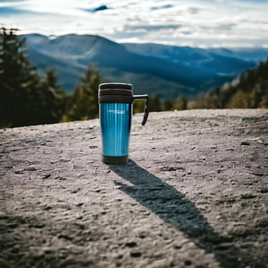 VASO TE RMICO DE ACERO INOXIDABLE MUG 420 ML THERMOS - VERDE - 7