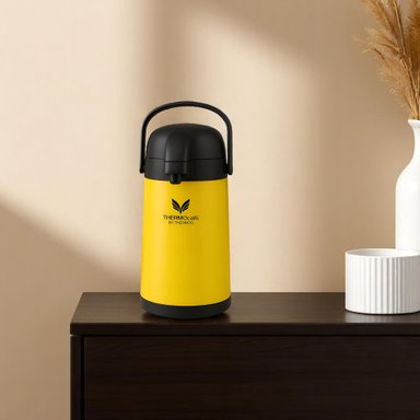 TERMO SIFON ACERO INOXIDABLE 1.9LT AMARILLO THERMOS CLN-19SU - 4
