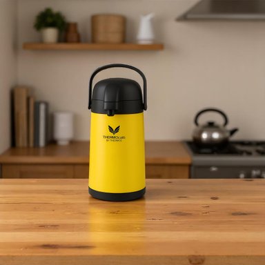 TERMO SIFON ACERO INOXIDABLE 1.9LT AMARILLO THERMOS CLN-19SU - 7