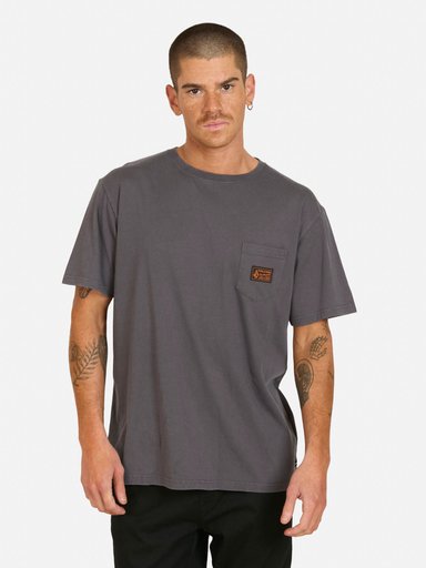 POLERA MC CURB GRIS HOMBRE VOLCOM - 3