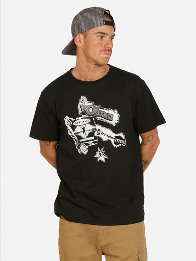 POLERA MC FLIP EN COLOR NEGRO HOMBRE VOLCOM - 1