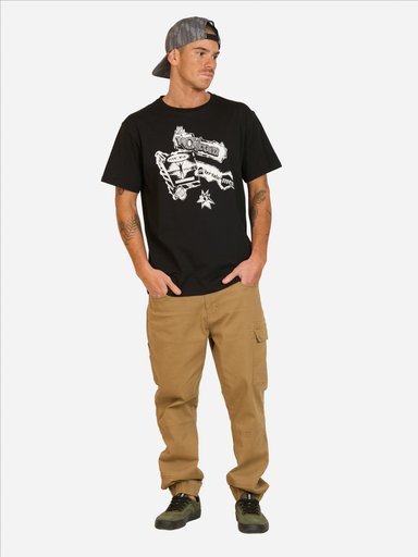 POLERA MC FLIP EN COLOR NEGRO HOMBRE VOLCOM - 4