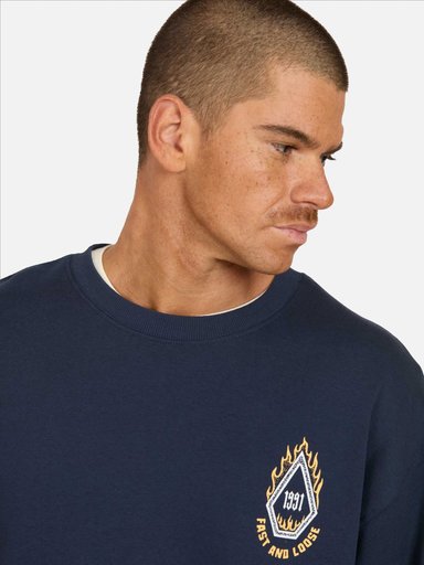 POLERON CR ROUNDABOUTCREEW AZUL HOMBRE VOLCOM - 3