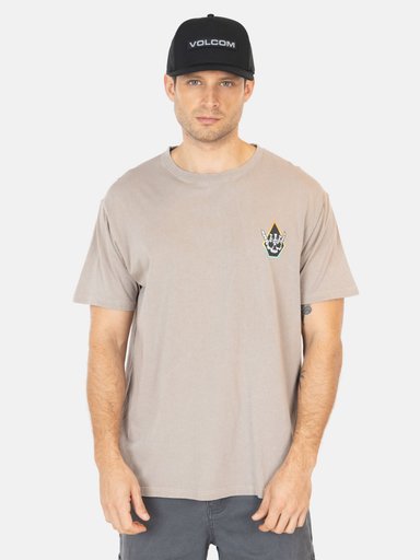 POLERA MC HANGZ EN COLOR CAFE HOMBRE VOLCOM - 1
