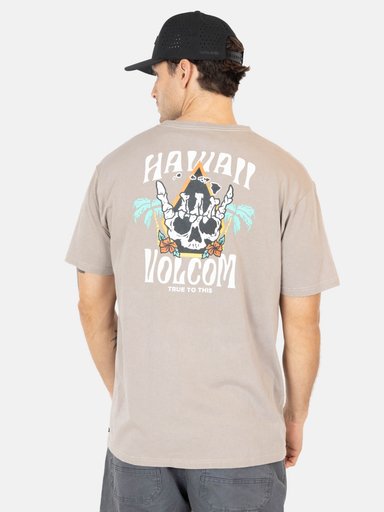 POLERA MC HANGZ EN COLOR CAFE HOMBRE VOLCOM - 2