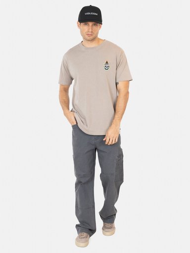 POLERA MC HANGZ EN COLOR CAFE HOMBRE VOLCOM - 4