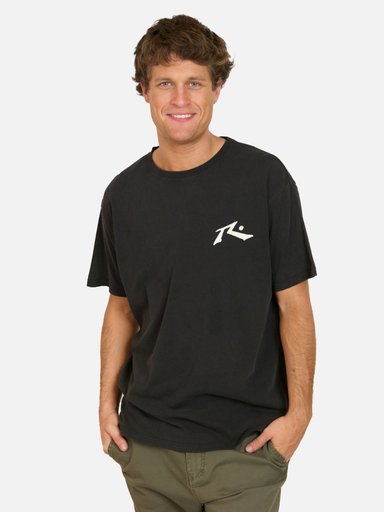POLERA MC FLASH NEGRO HOMBRE RUSTY - 1