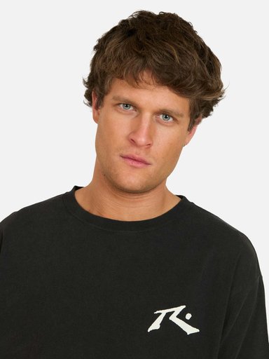 POLERA MC FLASH NEGRO HOMBRE RUSTY - 3