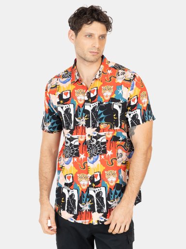 CAMISA MC PARED MULTICOLOR HOMBRE VOLCOM - 1