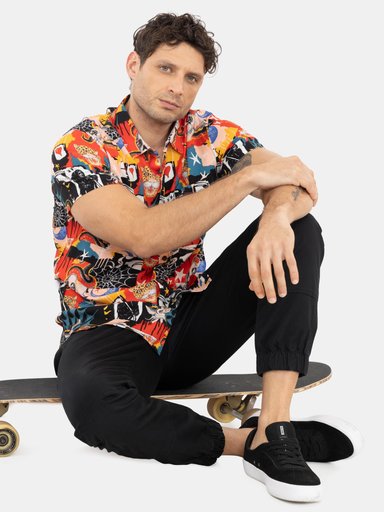 CAMISA MC PARED MULTICOLOR HOMBRE VOLCOM - 4