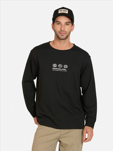 POLERA ML TROPIC NEGRO HOMBRE RIP CURL - 1
