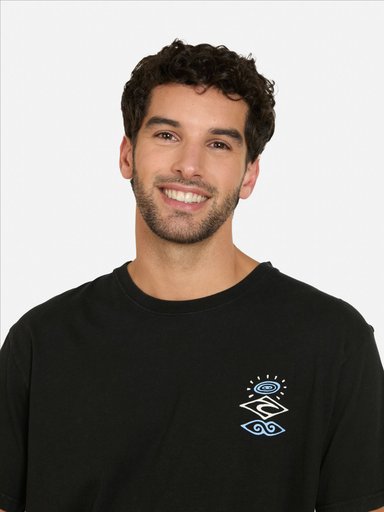 POLERA MC SURF NEGRO HOMBRE RIP CURL - 3