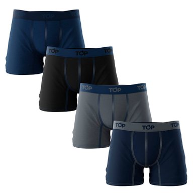 PACK 4 BÓXER ALGODÓN HOMBRE TOP MULTICOLOR MEDIO C13 - 1