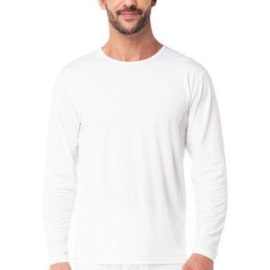 CAMISETA HOMBRE TOP BLANCO OUTDOOR MANGA LARGA - 1