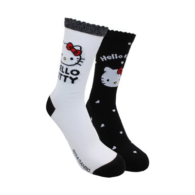 PACK 2 CALCETINES ALGODÓN NIÑA TOP MULTICOLOR LARGOS HELLO KITTY C2 - 1