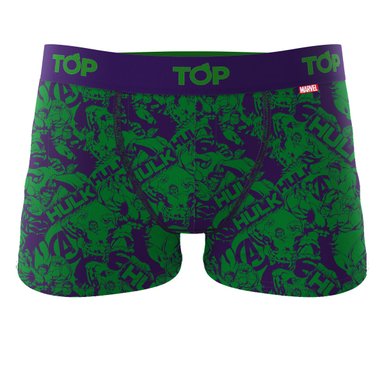 BÓXER NIÑO ALGODÓN MARVEL PACK 4 C9 HULK TOP - 2