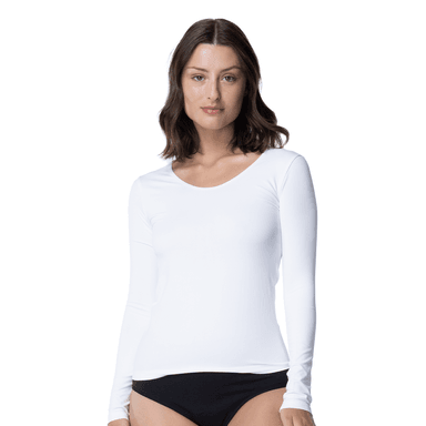 CAMISETA MANGA LARGA MICROFIBRA MUJER-ESCOTE REDONDO C2 TOP - 1