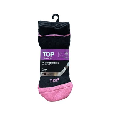 CALCETINES NIÑA DEPORTIVOS CORTOS PACK 5 C1 TOP - 7