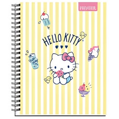 PACK X 10 CUADERNOS UNIVERSITARIOS PROARTE 100 HOJAS CUADRICULADOS HELLO KITTY - 2