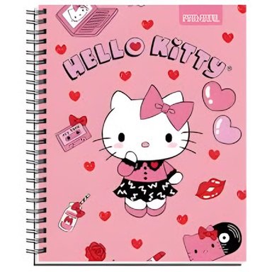 PACK X 10 CUADERNOS UNIVERSITARIOS PROARTE 100 HOJAS CUADRICULADOS HELLO KITTY - 5
