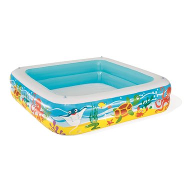 PISCINA INFLABLE BESTWAY 52192 MULTICOLOR CON TOLDO DESMONTABLE 140X140X114 CM - 2