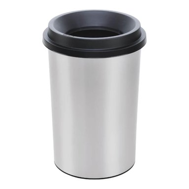 BASURERO METAL GRIS 25 LTS RIMAX - 1