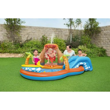 PISCINA Y JUEGOS INFLABLE BESTWAY LAVA 2.65MX2.65MX1.04M - 2