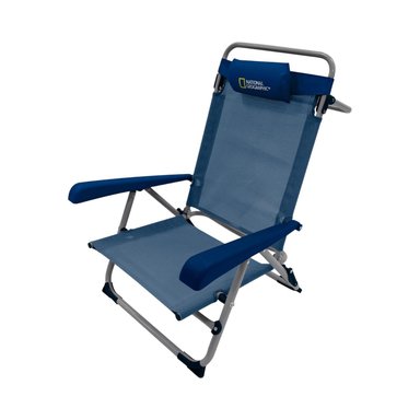 SILLA PLEGABLE PLAYA ALMOHADA VERMONT AZUL NATIONAL GEOGRAPHIC - 1