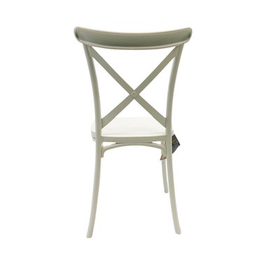 SILLA PLASTICO APILABLE DECO COPENHAGEN BLANCA ESCANDINAVIA - 3